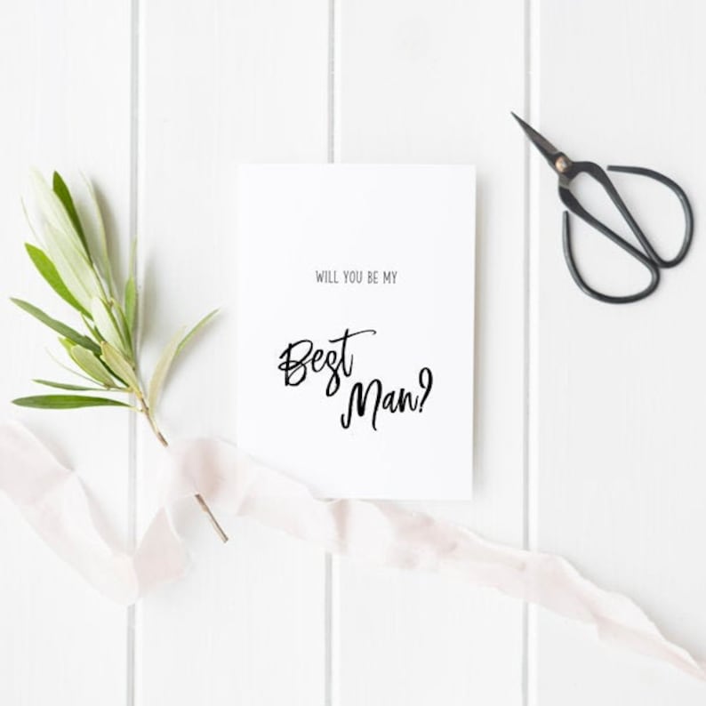 Will You Be My Best Man Best Man Proposal Card Be My Best Man Best Man Card Groomsman Card Best Man Gift Card For Best Man Wedding Party Ask image 1