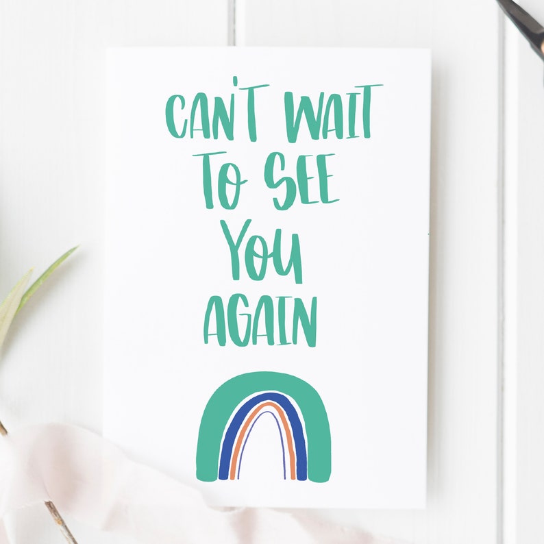 Can't Wait to See You Again Card - Thinking of You, Self Isolation - Etsy