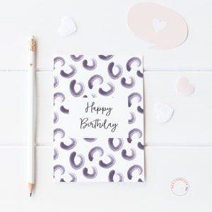 Alles Gute zum Geburtstag Geburtstagskarte Alles Gute zum Geburtstagkarte Niedliche Geburtstagskarte Freundin Geburtstagskarte Geburtstagsgruß Geburtstag für Sie Lila Geburtstag