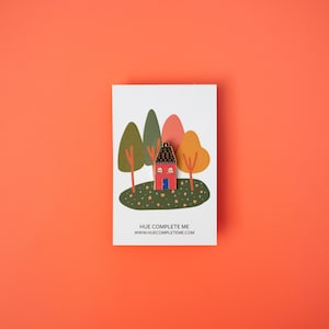 Rosa Haus Emaille Pin, Realtor Geschenk, Einweihungsparty Badge