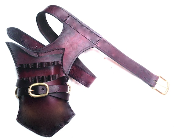 Traditionele Lederen Quiver In Bruine Pijlen Houder Taille/Hip