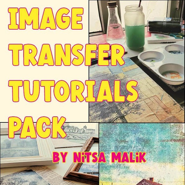 Image Transfer Tutorial bundle / 3 digital DOWNLOADS (Save 30%)