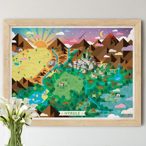 Illustrated Hyrule Map (The Legend of Zelda)