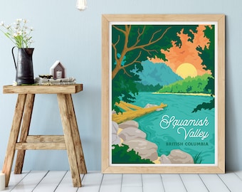 Squamish Valley Reise Poster
