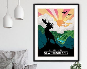 Reisposter Republiek Newfoundland