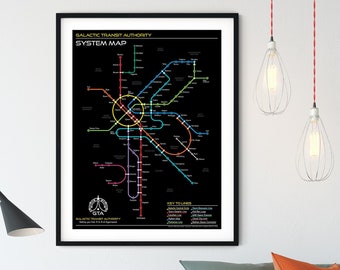 Star Wars Galactic Transit Karte