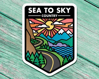 Mar al cielo Pegatina