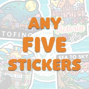 Any FIVE Stickers