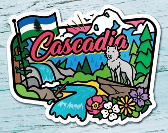Cascadia Sticker