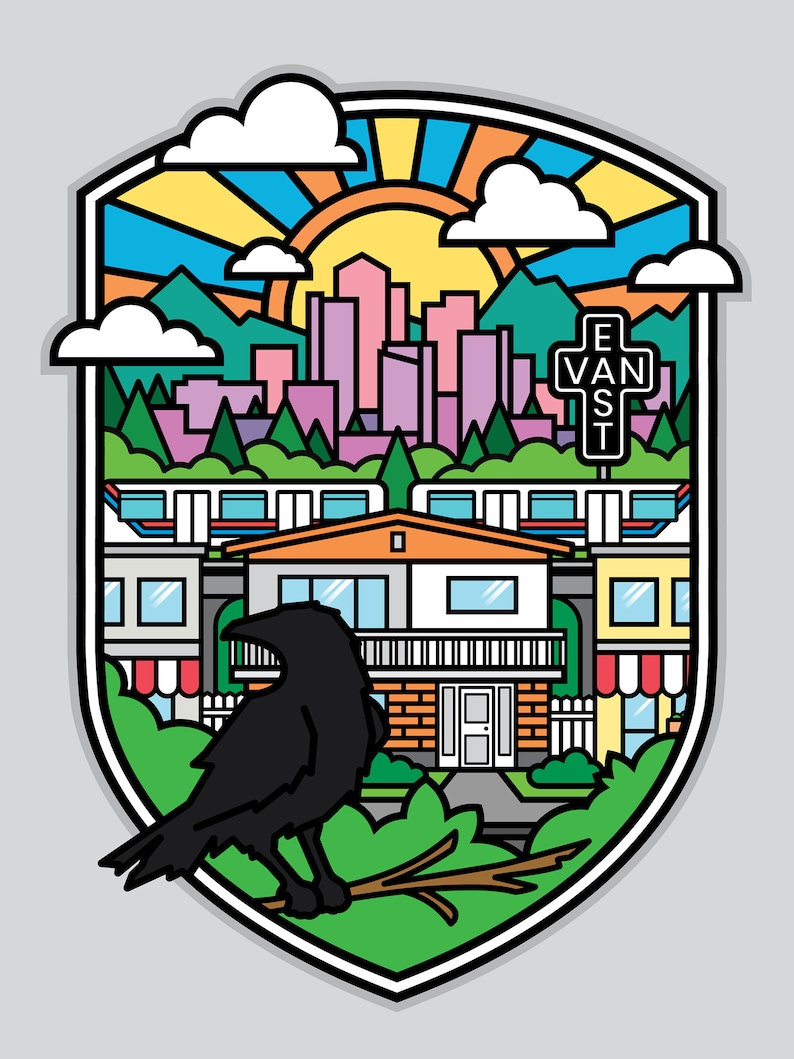 Schildposter Oost-Vancouver afbeelding 2