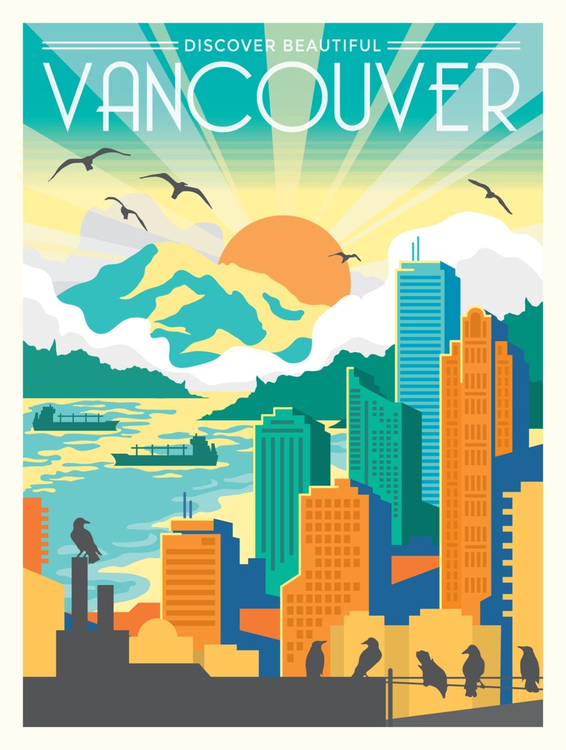 Discover Vancouver Travel Poster image 4