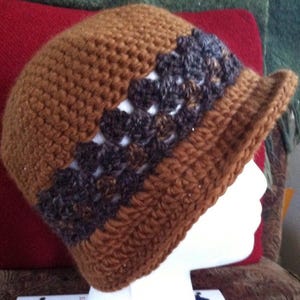 Crochet 40s vintage style bucket hat,  custom