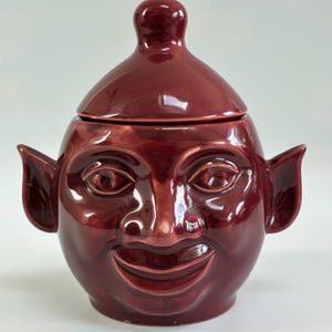 Vintage P&K Pottery Beetroot Face Pot