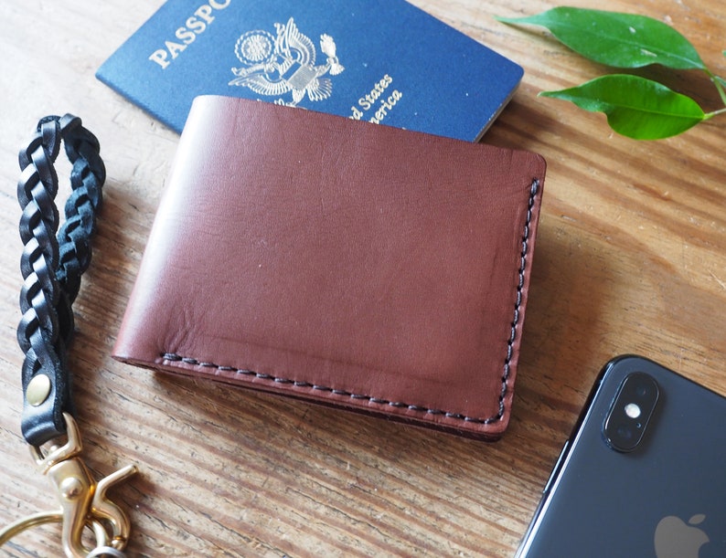 Men/'s Bifold Leather ID Credit Card Holder Pocket Simple Slim Money Wallet Gift