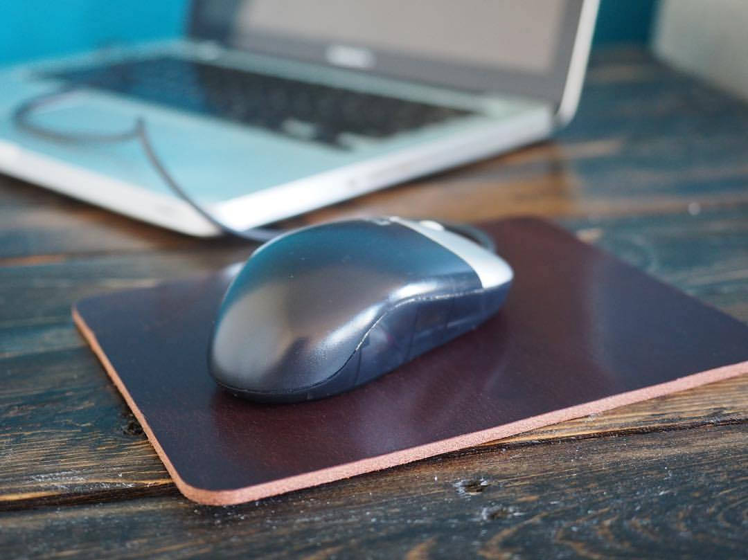 Travel Mouse Pad Leather Mousepad Mini Mouse Pad Travel Etsy