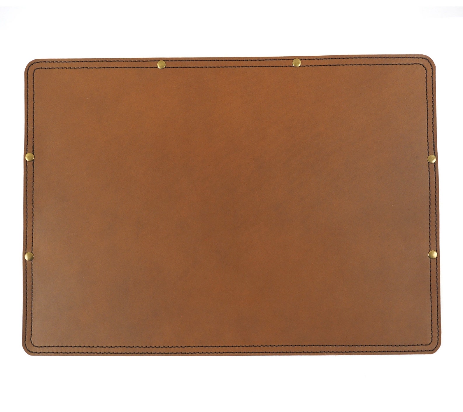 SMALL TAN Leather Desk Pad Leather Desk Blotter Handmade Etsy