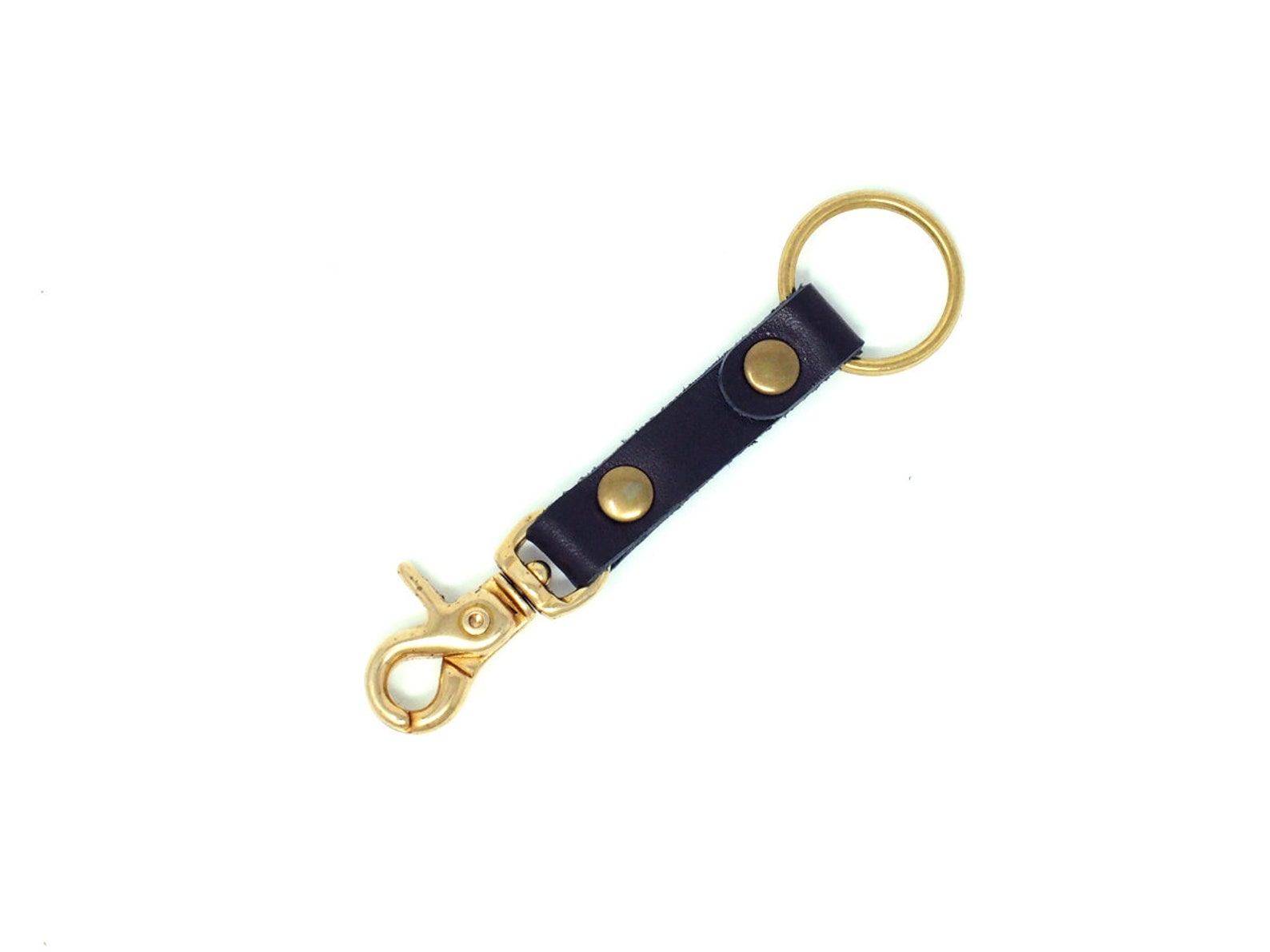 Mens Leather Keychain Leather Keyring for Men Leather Key Etsy