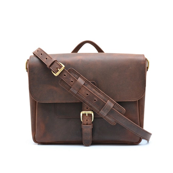leather postal messenger bag