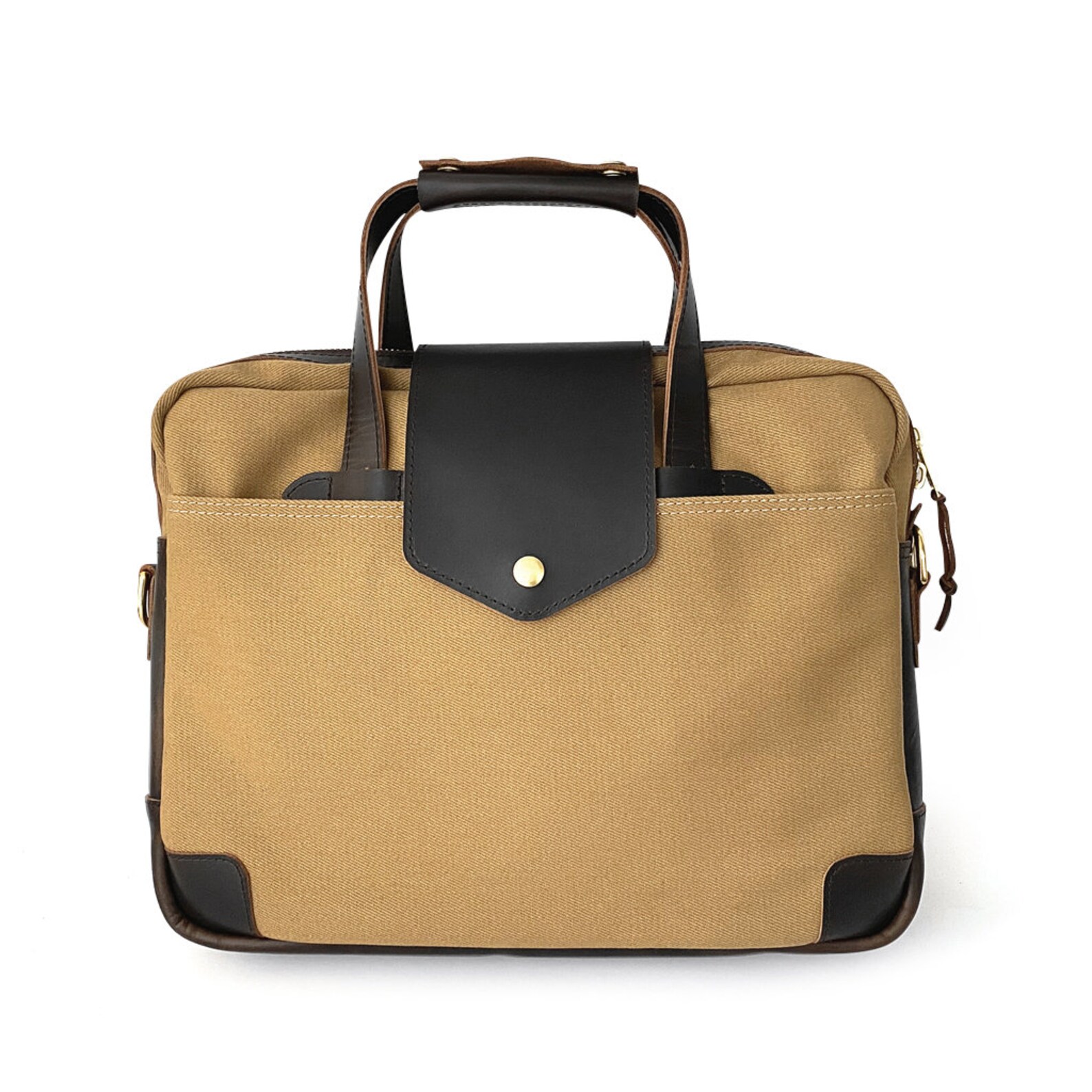 Explorer Briefcase Canvas Briefcase Canvas & Leather Etsy