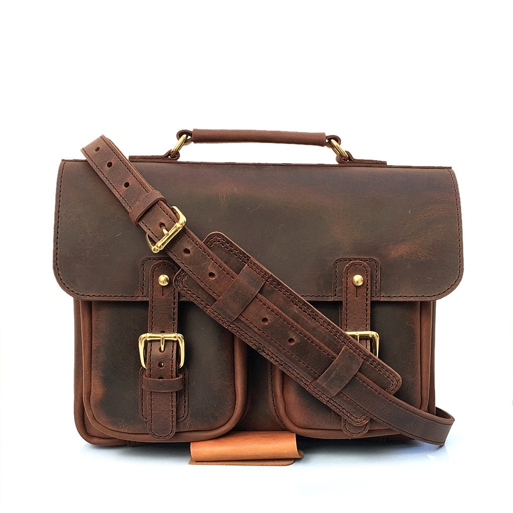 Vintage Leather Angler's Bag Mens Brown Leather | Etsy