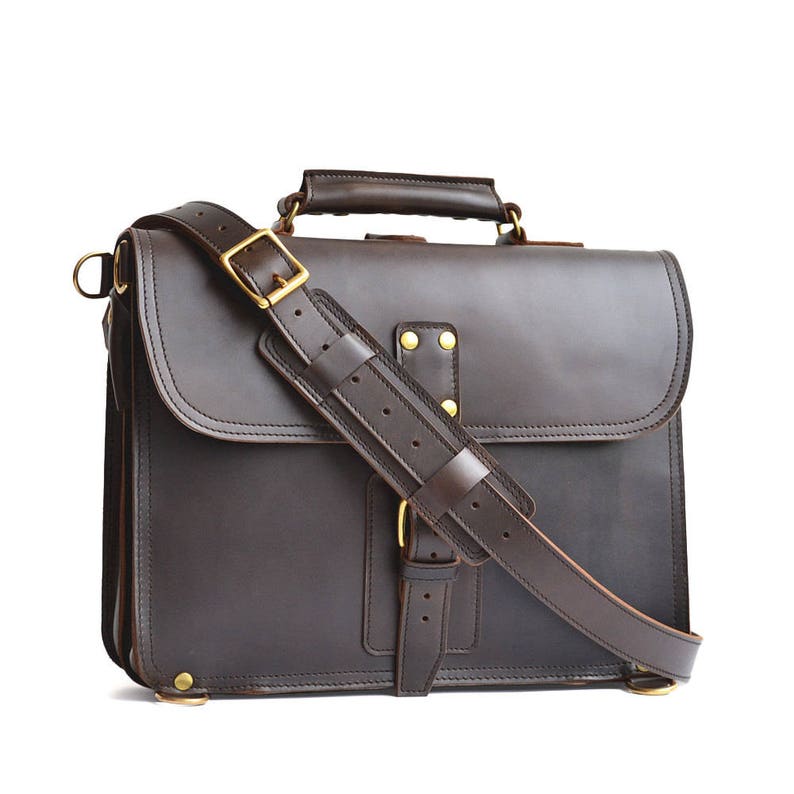 thin leather messenger bag