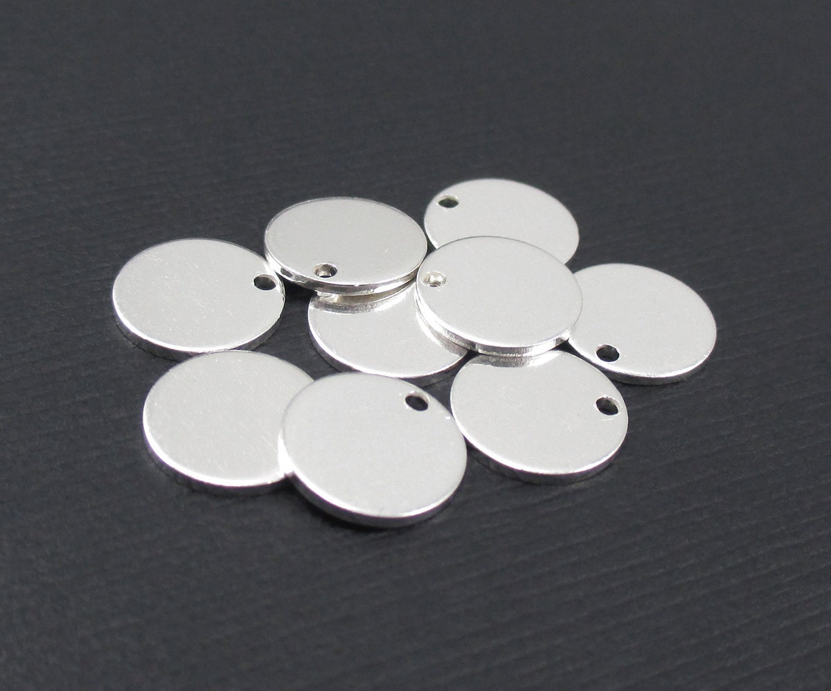 Sterling Silver Disc Blanks Metal Stamping Blanks 20 gauge ga Etsy
