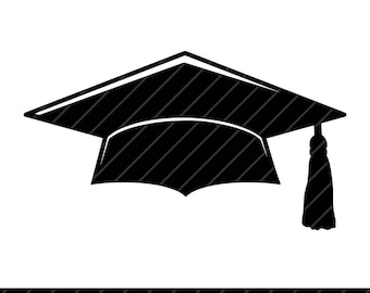 Graduation Cap SVG, Graduation Cap Clipart, Grad Cap Clip Art , Cricut, Silhouette, svg cut files, PNG, dxf, eps