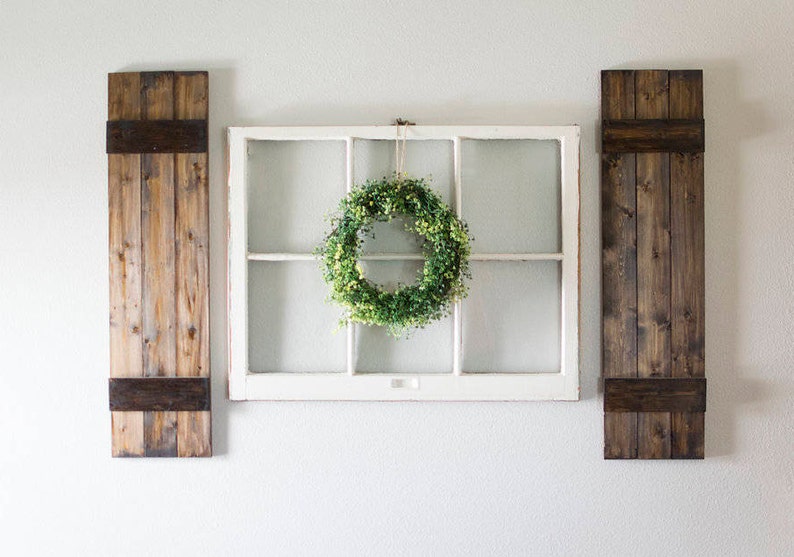 Shutters Wall Decor Window Shutter Farmhouse