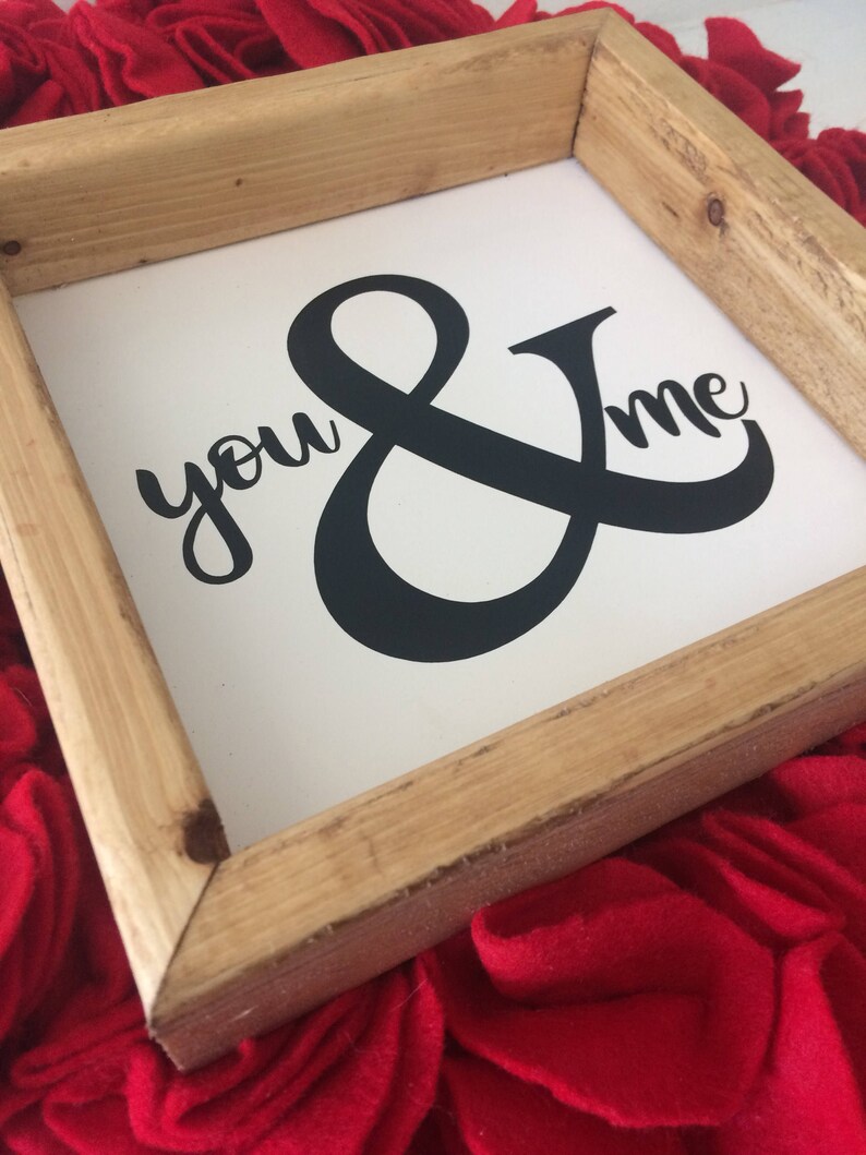 You and Me Sign You and Me Wood Sign You and Me Wall Art Etsy