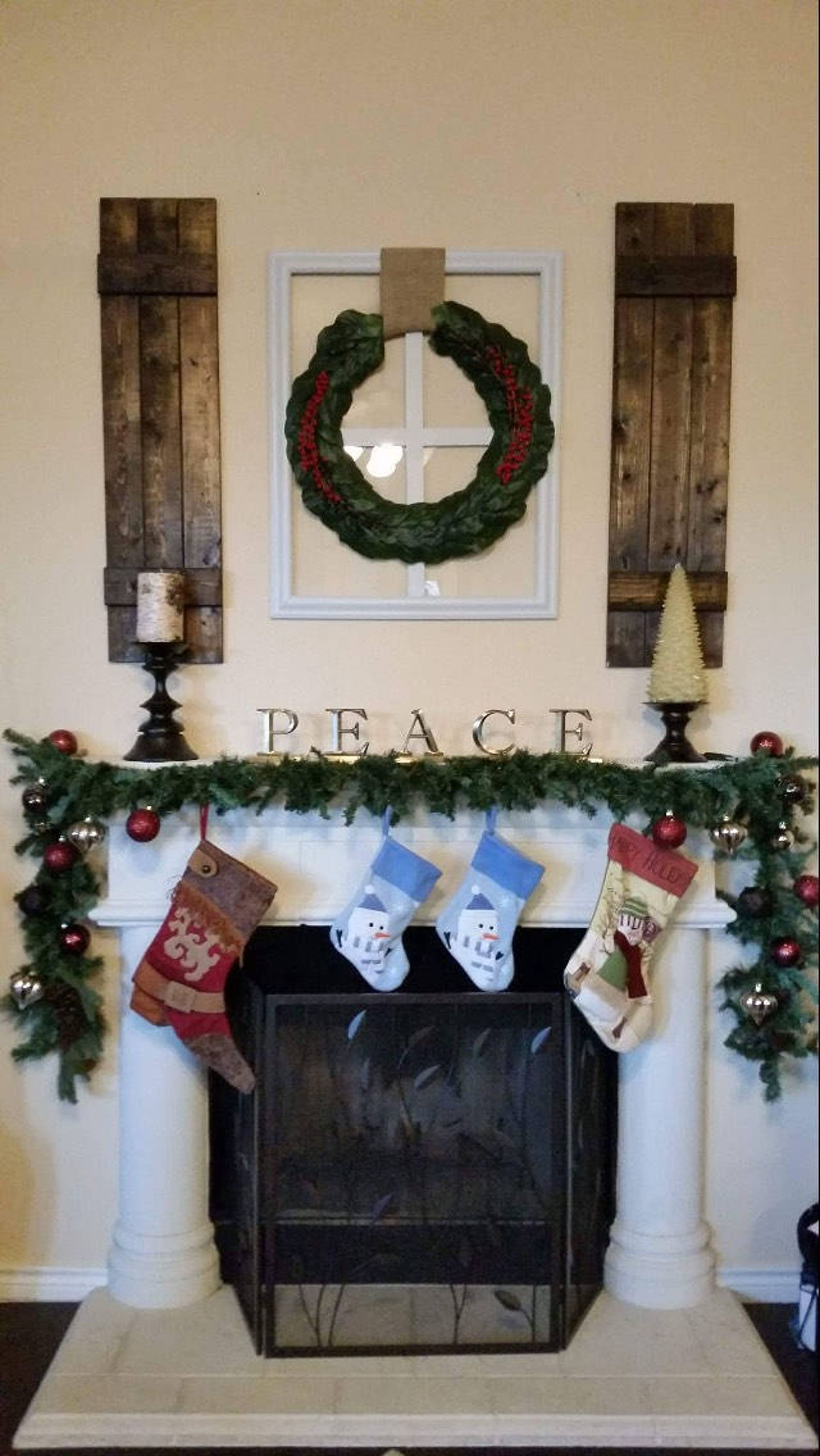 Shutters wall decor window shutters window shutter wall Etsy