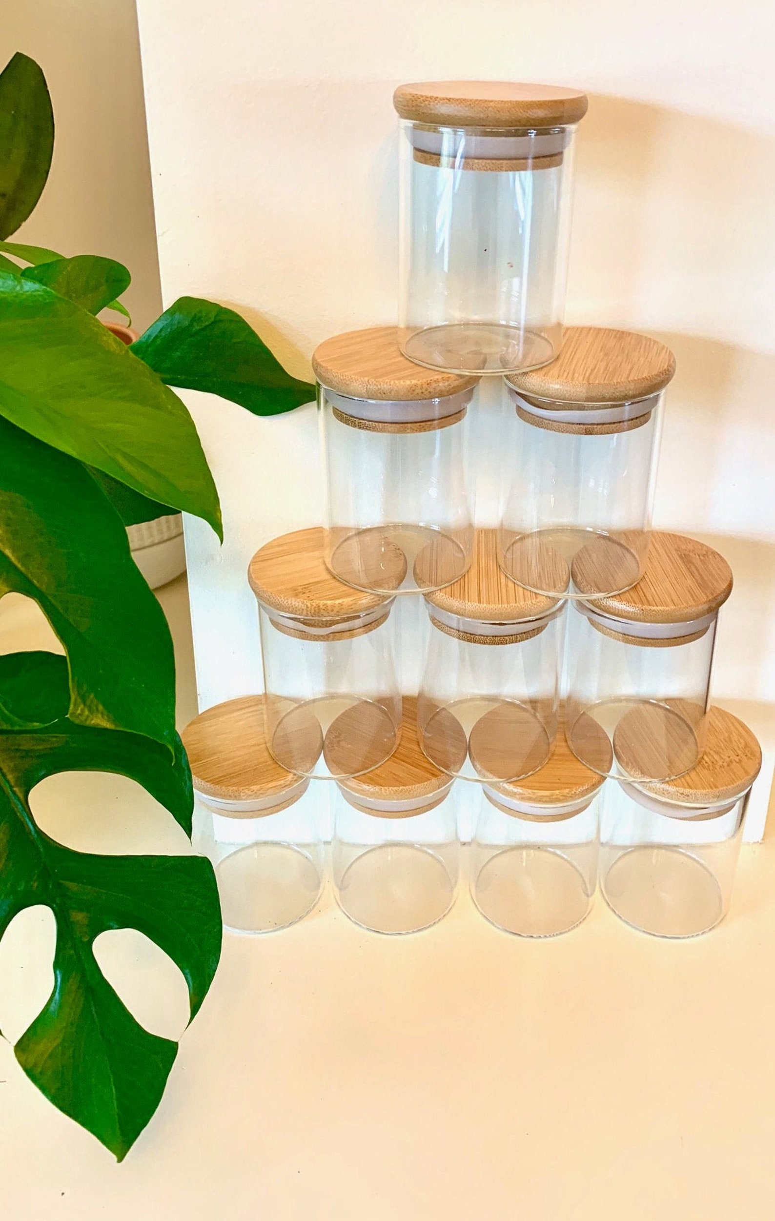 glass spice jars glass spice jars