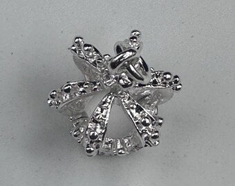 Crystal Silver Crown Charm, DIY Jewelry Making