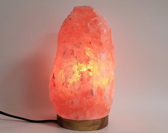 LARGE Himalayan Salt Lamp 6"  tall Salt Rock Lamp include Cord Bulb Pink Salt Lamp Natural Salt Lamp Crystal home decor, gift rock lamp