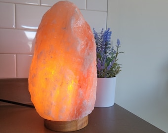 Himalayan Salt Lamp, Pink Salt Lamp,  100% Authentic Natural Rock Salt from Himalayan Mountains, Hand Made Salt Lamp, Ethically Sourced