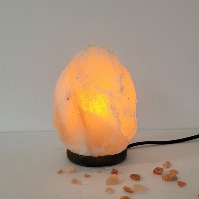 White Himalayan Salt Lamp Authentic White Himalayan Salt from Pakistan white rock salt image 4