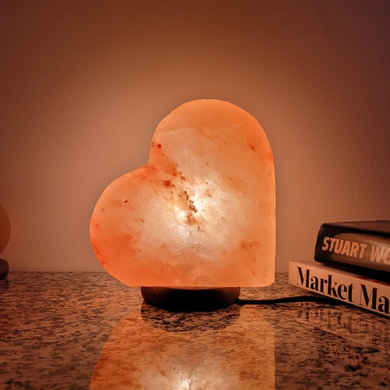 Himalayan Salt Lamp Salt Lamp Heart Shape Valentine Gift for