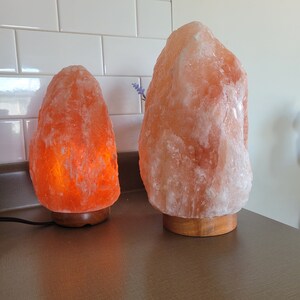 Pink Salt Lamps 9 inch tall