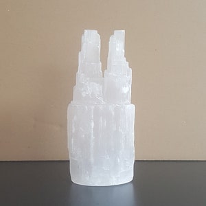 Selenite TWIN Tower  ***Moroccan Selenite Crystals*** Selenite Crystral, Selenite Rock, Premium quality Selenite handmade tower