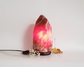 Himalayan Salt Lamp | Authentic Himalayan Salt from Pakistan | Natural Pink Salt | Rare  Dark Orange Himalayan Salt Crystals