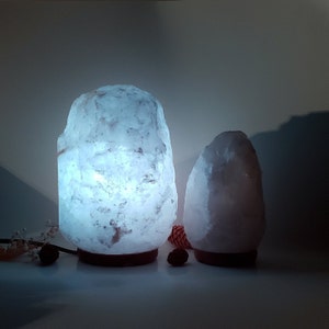 White Himalayan Salt Lamp Authentic White Himalayan Salt from Pakistan white rock salt image 6