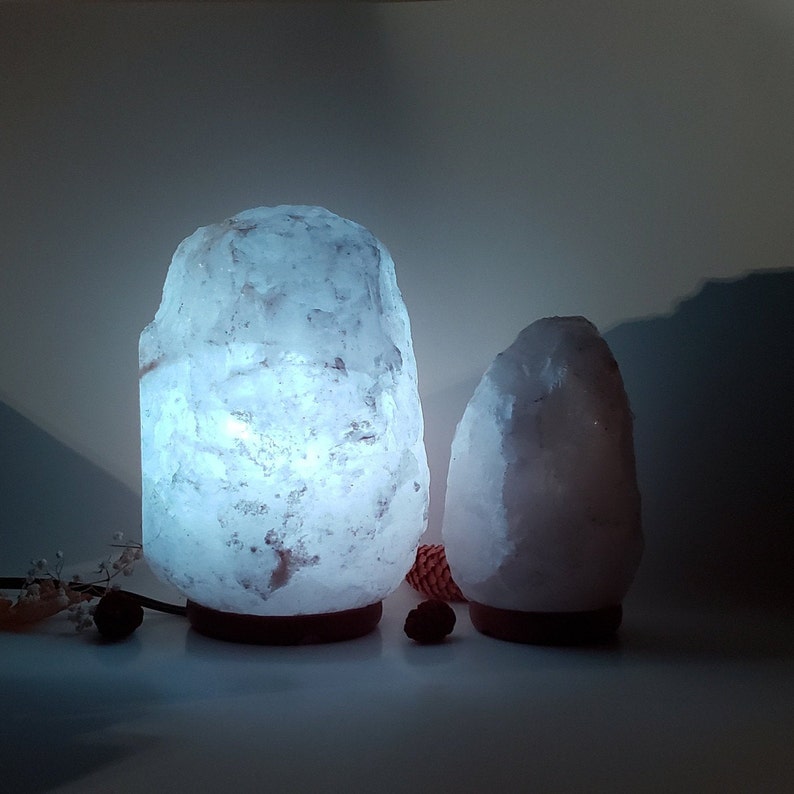 White Himalayan Salt Lamp Authentic White Himalayan Salt Etsy