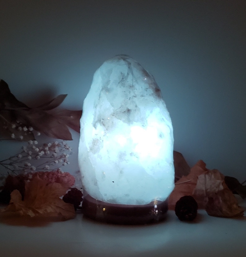 White Himalayan Salt Lamp Authentic White Himalayan Salt Etsy