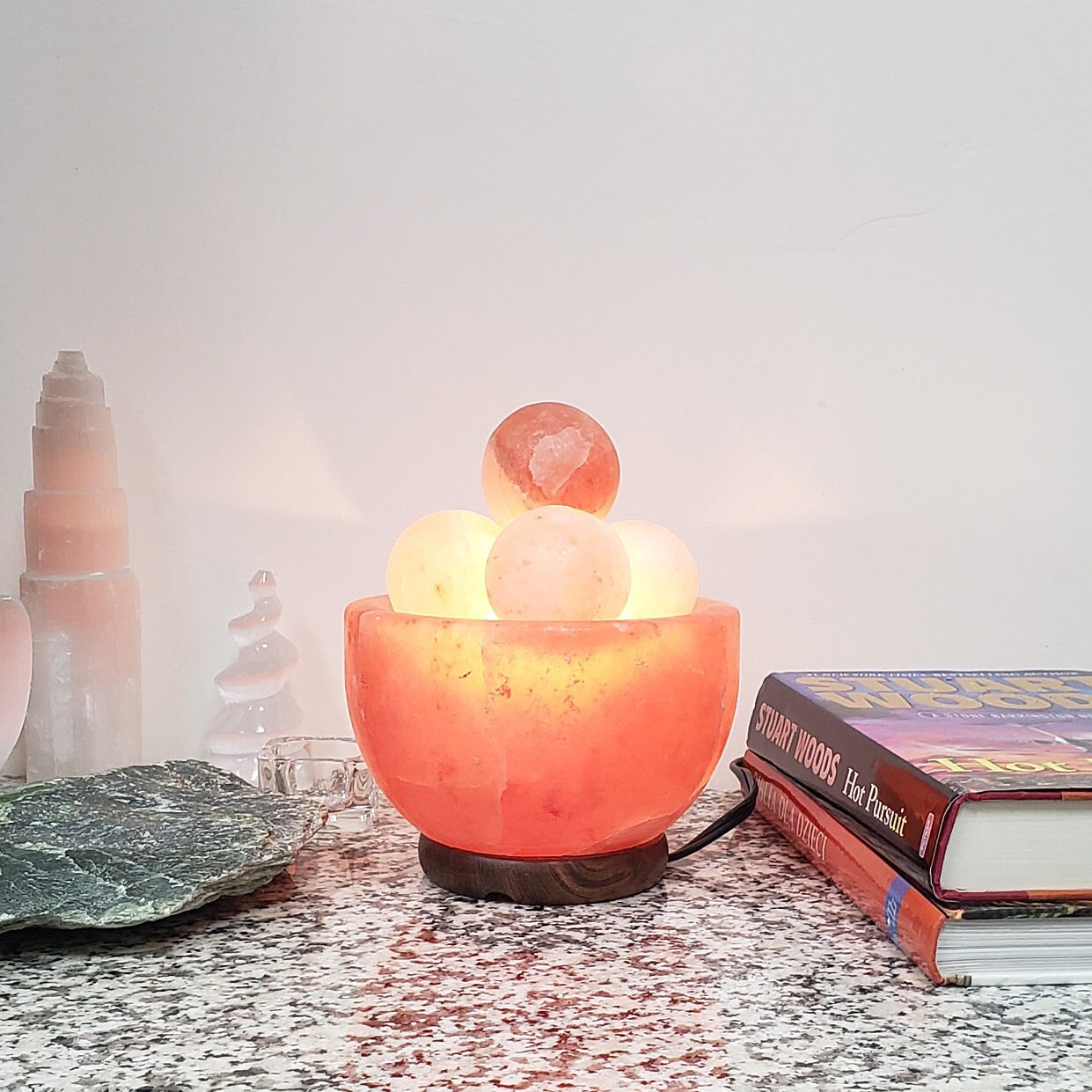 Salt Lamp Bowl Shape Prosperity Bowl Fire Bowl With Massage