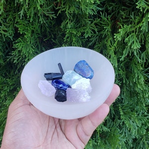 Selenite Bowl, Polished Dish, Premium Crystal Bowl , Recharge Crystals , Clarity Of Mind , Blocks Negative Energy, premium quality