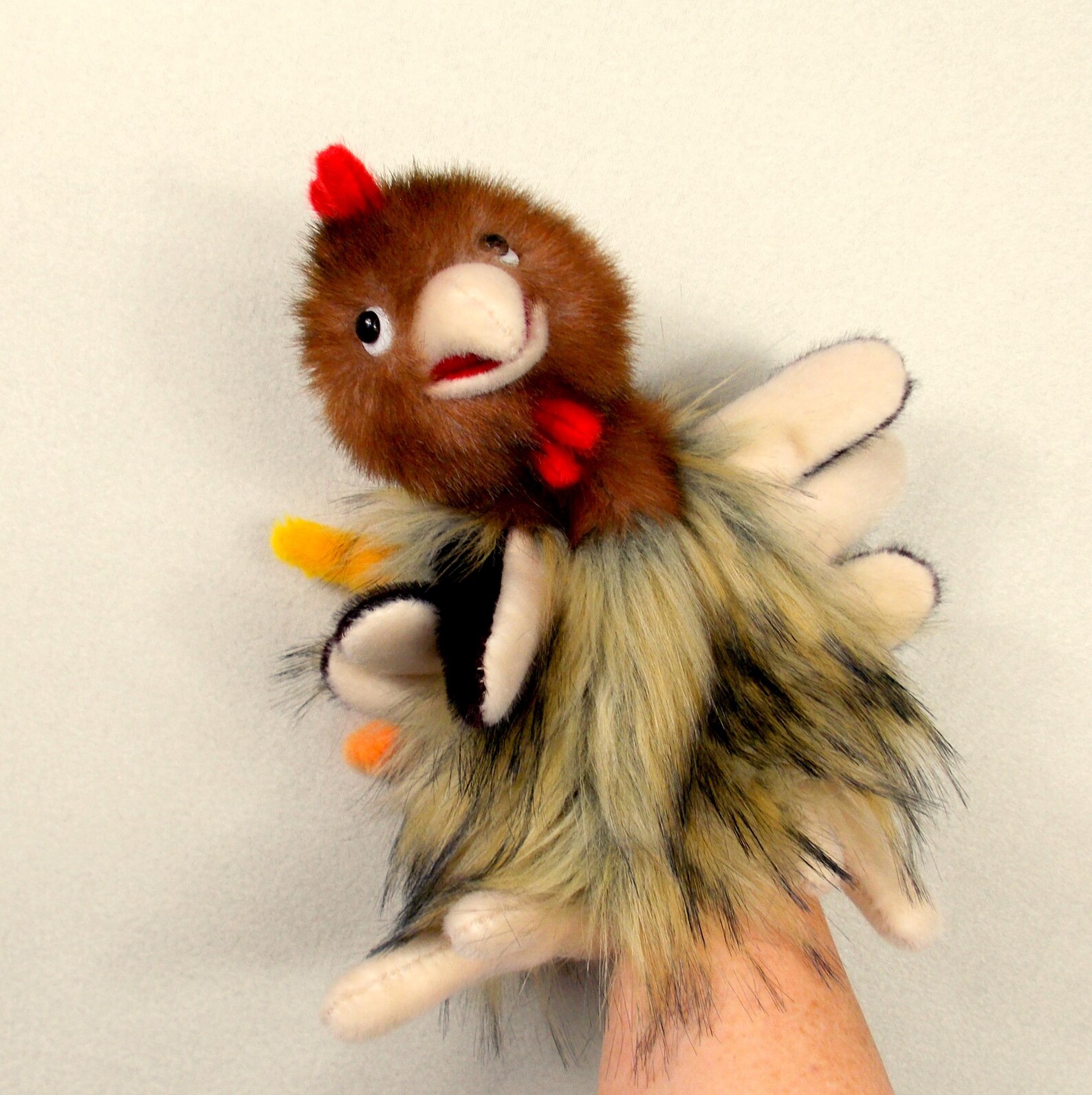 String Puppet Chicken Hand Puppet Chicken for Children's Home Theater. Plush Bird Marionette ...