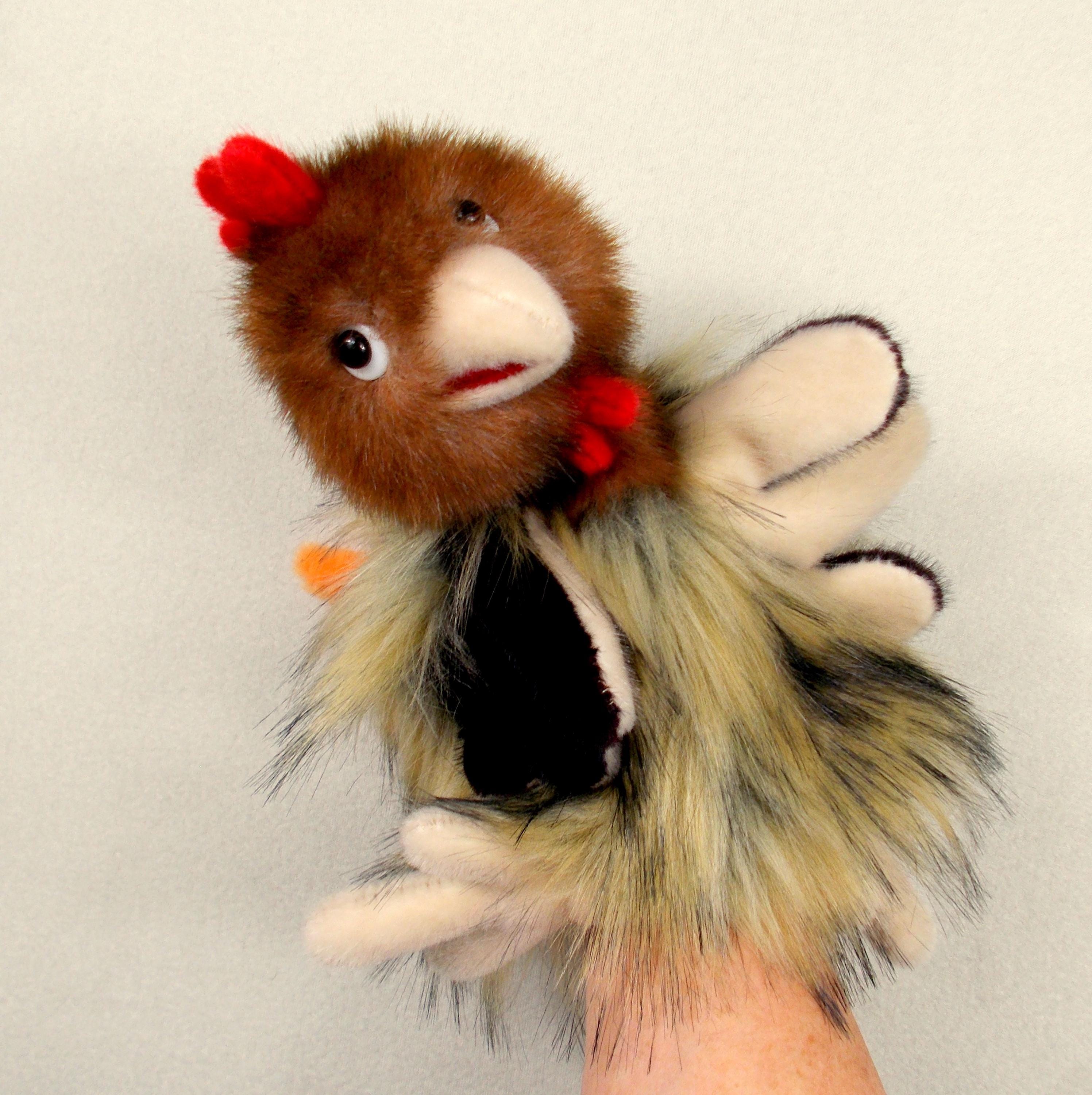 String Puppet Chicken Hand Puppet Chicken for Puppetry, Plush Glove Character Puppet Chicken ...