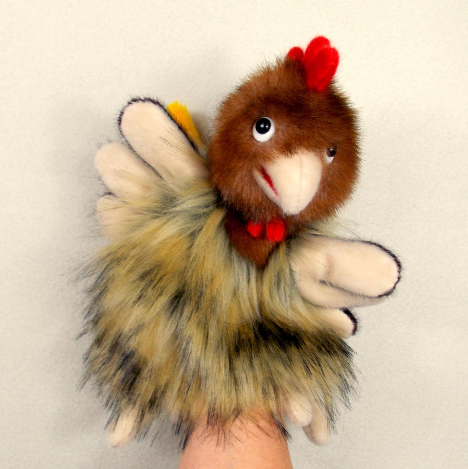 String Puppet Chicken Hand Puppet Chicken for Puppetry, Plush Glove Character Puppet Chicken ...