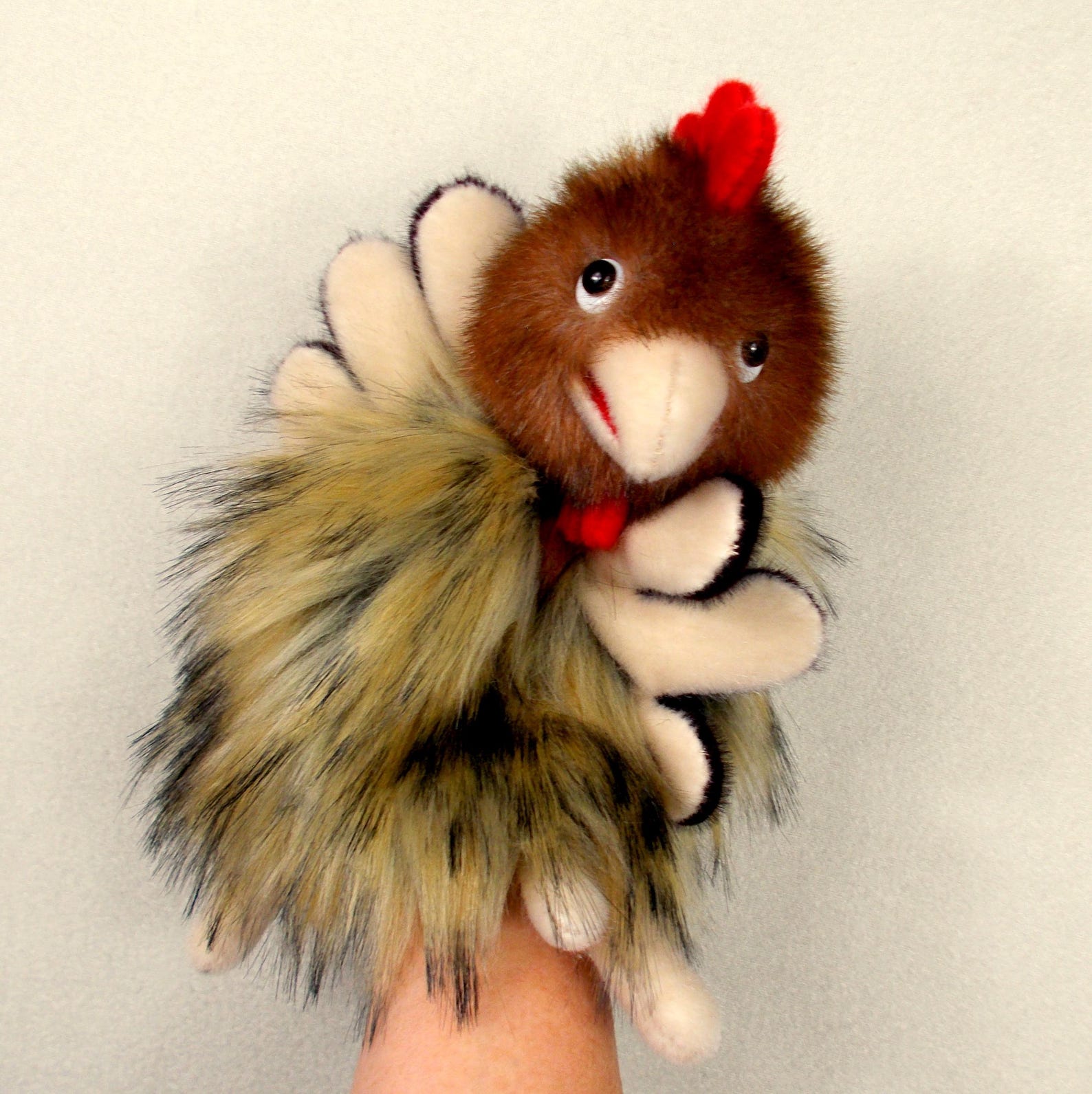 String Puppet Chicken Hand Puppet Chicken for Puppetry, Plush Glove Character Puppet Chicken ...