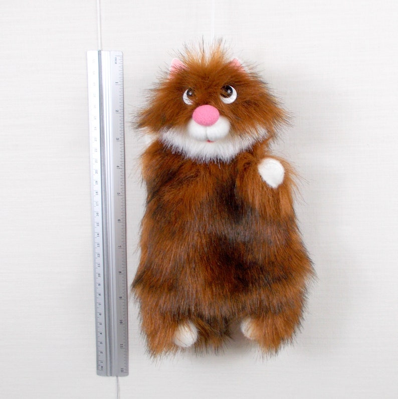 Plush Little Red Cat hand puppet. Puppet glove for little Etsy