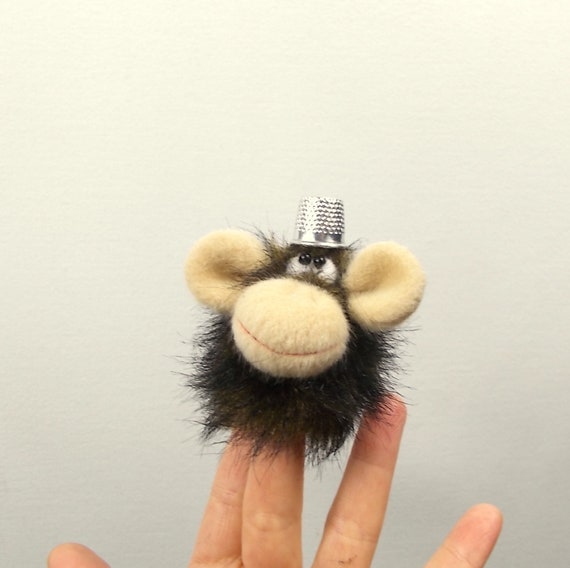 Affe. Fingerpuppe. Spielzeug für Finger. Finger-Theater. | Etsy